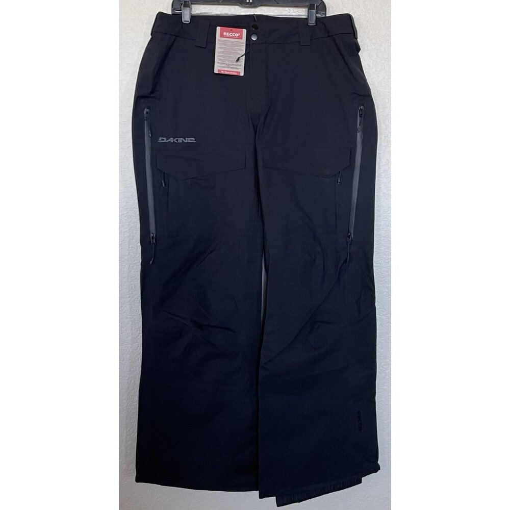 Dakine Sender Stretch 3L Shell Snowboard Pants Womens Size Large Black RECCO